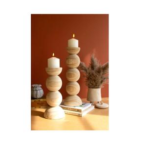 Candelabro de madera decorativo para habitación de diseño clásico, candelabro de madera con forma personalizada de calidad exclusiva de proveedores mayoristas - Product Image 4