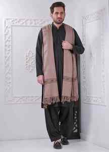 Men Wool <b>Shawl</b> Soft Warm Breathable Winter Traditional Classic Solid Color 300g <b>Wrap</b> for Ethnic Wear - Product Image 2