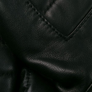 Peau de mouton noir vente chaude hommes vêtements en cuir véritable mode hommes veste en cuir solide poches latérales pour un Design Unique - Product Image 6