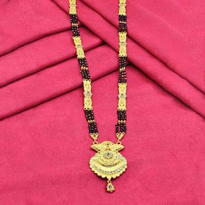 Bán buôn 24K Micro vàng Quảng Cáo & <span class=keywords><strong>Ruby</strong></span> đá dài mặt dây chuyền <span class=keywords><strong>mangalsutra</strong></span>, thời trang quảng cáo <span class=keywords><strong>mangalsutra</strong></span>, đồ trang sức cưới truyền thống Ấn Độ. - Product Image 3