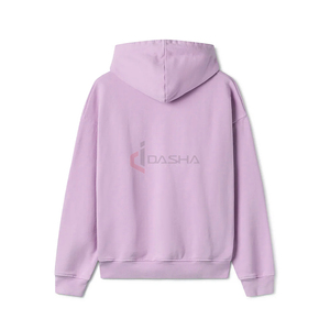 Sweat à capuche pour homme 100% coton avec logo personnalisé du fabricant Sweatshirts courts surdimensionnés avec motif imprimé pour l'hiver Streetwear - Product Image 2