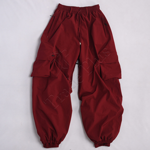 Pantalones holgados de nieve cintura elástica Casual Color sólido 100% poliéster tendencia suelta High Street Hip Hop impermeable a prueba de viento pantalones de esquí - Product Image 5
