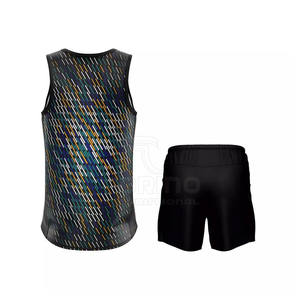 Uniformes de atletismo de verano unisex personalizados de calidad superior diseños únicos personalizados para correr - Product Image 2