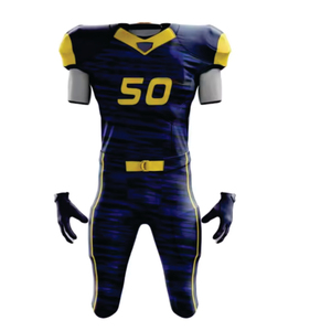 Conjunto personalizado de 12 uniformes de fútbol americano para adultos y jóvenes, Jersey y pantalón transpirables por sublimación con diseño impreso - Product Image 5