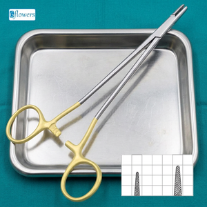 6flowers Porte-aiguilles chirurgical en acier inoxydable, forceps pour hémostase, instrument manuel, Classe I, certifié CE - Product Image 2