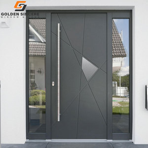 Puerta de acero inoxidable de aleación de aluminio moderna duradera modelo abatible magnético Villas Puerta Abierta característica Exterior - Product Image 2