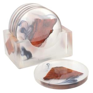 Best Price Custom Resin <b>Wood</b> Drink Coasters Unique and Functional <b>Table</b> Decoration & Accessories <b>Mats</b> & Pads - Product Image 3