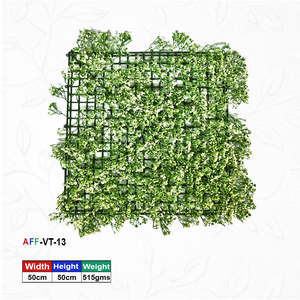 Panel Floral de Césped Artificial Blanco Mini - Product Image 1