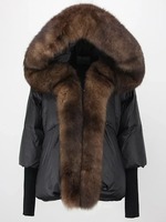 Personnaliser la vente en gros de la veste à col en fourrure pour femmes Fabricant de veste matelassée à capuche Fabricant de veste d'hiver coupe-vent lourde
