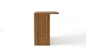 Barra de Bar para Patio con Acabado en Aceite, Mesa de Bar Alta para Exteriores Hecha de Madera de Acacia Sólida, OEM/ODM de Alta Calidad - Product Image 4