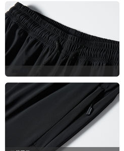 Pantalones cortos de gimnasio con logotipo personalizado para hombre con bolsillos Ropa deportiva de secado rápido Tejido tejido para correr Pantalones cortos deportivos para hombre Ropa informal - Product Image 5