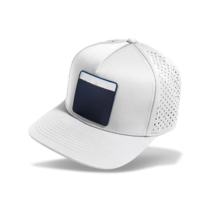 Mode personnalisé sport 5 panneau en caoutchouc Logo casquette de Baseball imperméable découpé au Laser chapeau coton camionneur chapeau maille vêtements de sport séchage rapide - Product Image 1