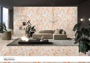 Carreaux en porcelaine vitrifiée brillante 600x600 mm, finition contour brillant, qualité A A A+, carreaux 60x60 cm pour chambre à coucher et salon de luxe - Product Image 3