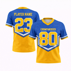 เสื้อฟุตบอลอเมริกันแบบตาข่ายสั่งทำพิเศษ พร้อมชื่อและหมายเลขผู้เล่น ระบายอากาศได้ดี ชุดกีฬา - Product Image 1