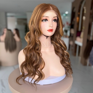 Peluca de encaje frontal de alta calidad de un solo donante para mujeres negras de 100% cabello humano vietnamita cabello humano real - Product Image 2