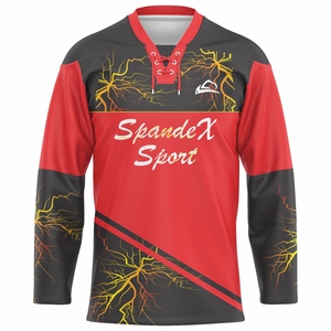 Jersey de Hockey sobre Hielo Transpirable con Estampado Personalizado Unisex, Diseña Tu Propia Ropa de Equipo para Adultos, Suministro OEM - Product Image 1