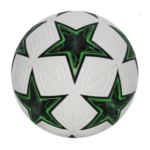 Ballon de football pour enfants et adultes pour l'entraînement en intérieur et en extérieur, cousu à la machine, PVC PU TPU, taille 5, niveau de match - Product Image 1
