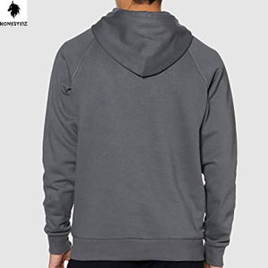 เสื้อฮู้ดดี้ทรงบ็อกซี่สำหรับผู้ชาย น้ำหนัก 00-500 กรัม ผ้าหนา แบบสวมหัว ไม่มีลาย สามารถสกรีนลายได้ ทรงหลวม ไหล่ตก เสื้อฮู้ดดี้เรียบง่ายสำหรับผู้ชาย - Product Image 5