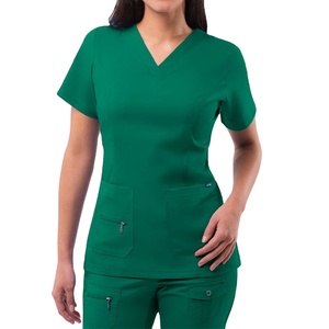 OEM Wholesale High-quality Denim Medical Nurse Uniform <b>Set</b> Hospital Scrubs for <b>Doctor</b> Clinics Unisex Hot Sale - Product Image 1