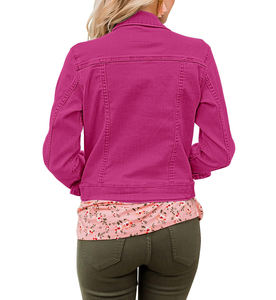 Chaqueta Vaquera Personalizada para Mujer, Color Sólido, Invierno, Impermeable, Reversible, Transpirable, Rellena de Poliéster y Lona, para Uso en Exteriores/Ciudad - Product Image 4