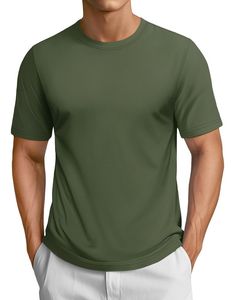 T-shirt formel pour homme en coton 100 % tissé, coupe classique, respirant, personnalisable, de haute qualité, écologique, séchage rapide, best-seller - Product Image 2