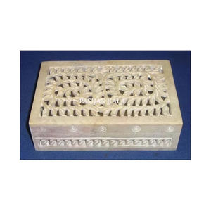 Nouveau Design traditionnel en stéatite naturelle sculpture à la main boîte à bijoux pour fonctions but de Thanksgiving au meilleur prix le plus bas - Product Image 1