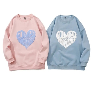 Color personalizado 2025 Oem muestra gratis hombres Puff impresión sudadera manga larga Puff impreso gran tamaño pulóver sudaderas para hombres - Product Image 1