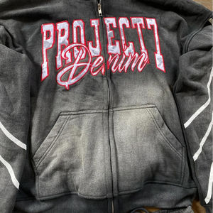 Offre spéciale 100% coton Logo vêtements fabricants poids lourd broderie Style entièrement lavage à l'acide bande latérale pour hommes survêtement - Product Image 3