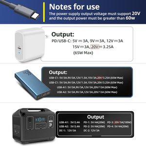 Câble d'alimentation USB C 100W pour Starlink Mini, pour banque d'alimentation portable, charge rapide PD, pour internet satellite - Product Image 4