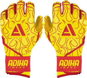 ถุงมือตีเบสบอลคุณภาพพรีเมียม ราคาขายส่ง ถุงมือตีเบสบอลลายไฟ - Product Image 1