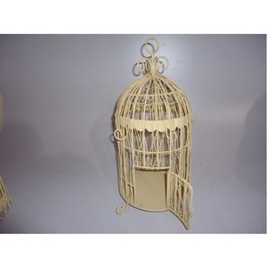 Outdoor in garden Rustic Round Iron Bird <b>Cage</b> Solid Colored for Home Garden Birds Pet <b>Cages</b> for Sale - Product Image 1