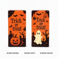 Jouet anti-stress Halloween en mousse PU à montée lente, motif fantôme et chauve-souris