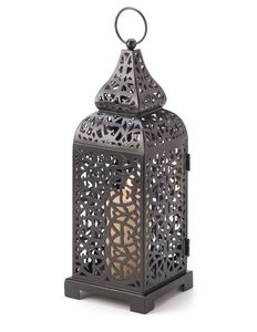Lanterne du Ramadan en métal artisanale pour une utilisation intérieure et extérieure, apportant un style décoratif authentique du Moyen-Orient - Product Image 5