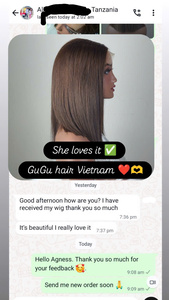 100% tóc vàng cao cấp phần mở rộng tóc thô Việt Nam bó đóng cửa phía trước lượn sóng tự nhiên độ dài 10-30 inch - Product Image 5