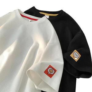 Camiseta de Hombre de Algodón de Punto Grueso, Tejido Suave, Cómodo y Transpirable, Estilo Urbano, Corte Holgado, Manga Corta, Protección UV, Ecológica - Product Image 6