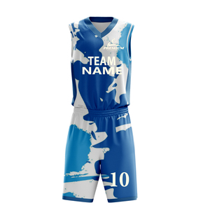 Nouveauté Maillots de basket-ball personnalisés bon marché Respirant Vêtements de basket-ball Polyester Maillots de basket-ball Uniformes pour hommes - Product Image 1