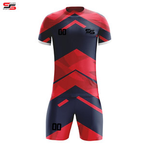 100% Polyester Made Soccer Uniforms for <b>Sale</b> 2025 New Design Custom Made Logo Design Soccer Uniforms in Low Price - Product Image 5