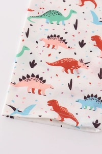 Ensemble de vêtements amusant pour garçon imprimé dinosaure bleu marine Style préhistorique pour un confort quotidien et une tenue toute la journée - Product Image 5