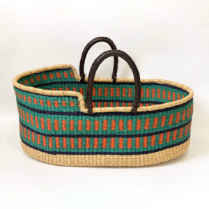 Excellent quality hand woven moses <b>basket</b> for infant babies good price new born baby <b>nursery</b> <b>baskets</b> - Product Image 4