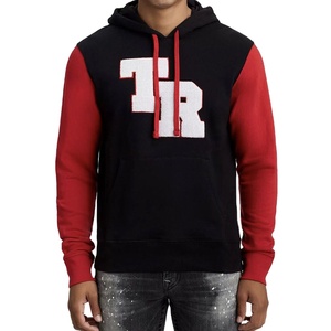 Sweat-shirt en coton uni avec logo brodé imprimé, de haute qualité, personnalisé pour femmes et hommes, respirant, sweat-shirt d'hiver pour hommes, service OEM - Product Image 1
