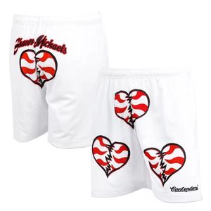 2024 nuevos hombres Retro verano deportes pantalones cortos de gran tamaño Bloodline negro rojo-Shawn Michaels 1997 Survivor Series Casual cordón - Product Image 4