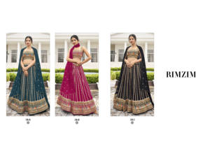 Ensemble Lehenga Choli en Georgette Faux Pur Multicolore Tendance, Dernier Design à la Mode, Fournisseur en Gros, Service d'Expédition Rapide - Product Image 3