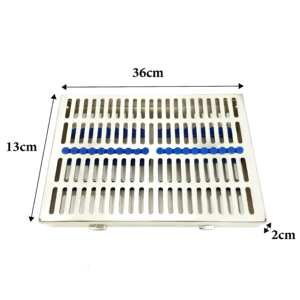 Cassette de Acero Inoxidable de Alta Calidad para Equipo Dental, Bandeja de Esterilización en Autoclave de 10 Piezas, Soporte para Scalers Manuales, QUIRÚRGICO - Product Image 3