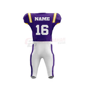 Uniforme de Fútbol Americano, Jersey de Manga Corta con Paneles de Malla, Pantalones Ajustables, Tela de Secado Rápido, Personalizable, Kit de Fútbol Americano para Adultos - Product Image 3