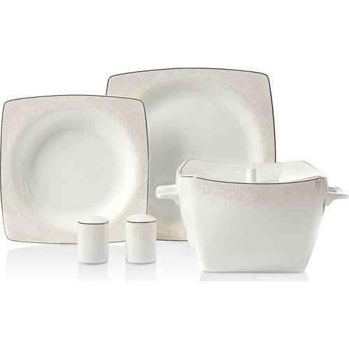 Korkmaz A8441 Bone Selection 60 Piece Square Dinner Set