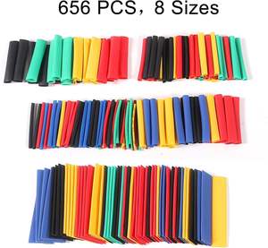 Gaine de câble électrique isolée thermorétractable en PE, 10mm, 656 pièces, tension nominale 600V, rapport de rétraction 2:1, protection de l'environnement - Product Image 3