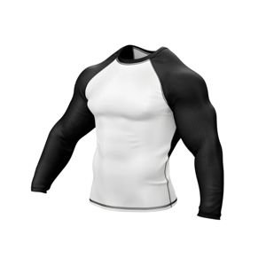 Licra transpirable totalmente sublimada al por mayor/poliéster BJJ & MMA Rash Guard con mangas completas y equipo de diseño personalizado - Product Image 3