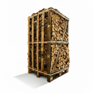 Leña Seca en Paquetes Apilados en Caja de Madera con Correas Metálicas para Almacenamiento al Aire Libre - Product Image 3