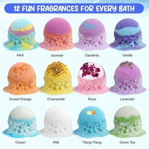 Set di 12 Bombe da Bagno Effervescenti OEM Magic Splash per Bambini, Esperienza Divertente nel Bagno - Product Image 3