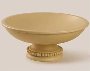 Bol de service en métal au design moderne pour le dessert Base en bois classique Maison Hôtel Restaurant Vaisselle de table brune Collations aux fruits - Product Image 2